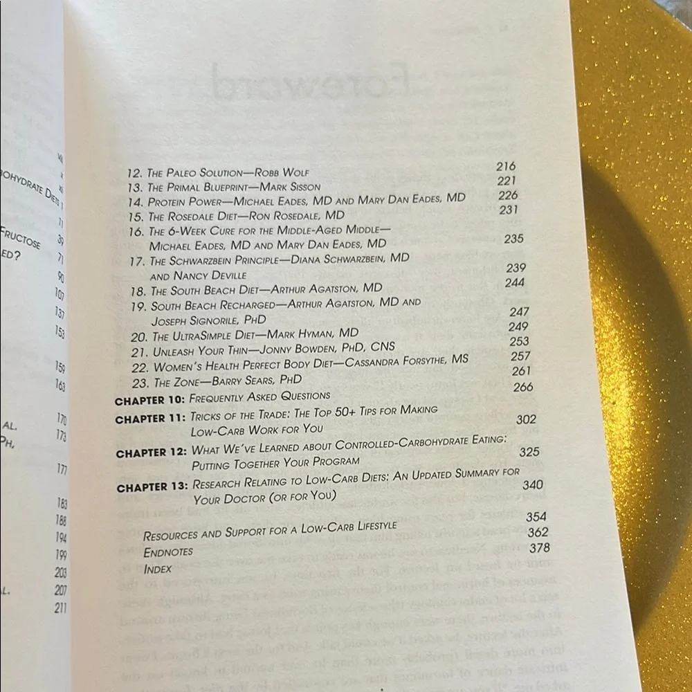 Living Low Carb Book by Jonny Bowden - Gold and Blue Cover; Great Condition!